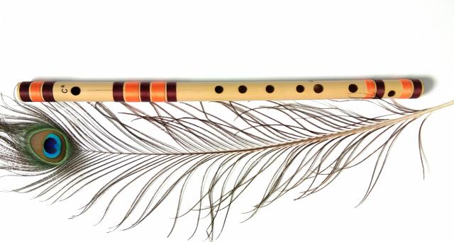 C# Middle Indian Bamboo Flute (18.5 Inches)